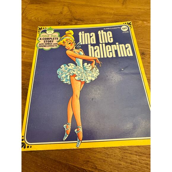 Vintage Peter Pan Records Tina the Ballerina 45 LP - Picture 1 of 4